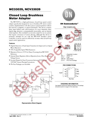 MC33039DR2G datasheet  